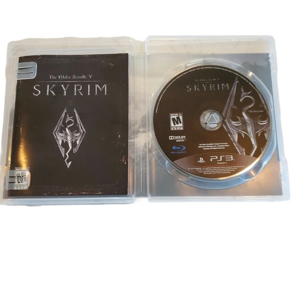 PS3 PlayStation 3 The Elder Scrolls V: Skyrim 2011 Complete Game Case Manual